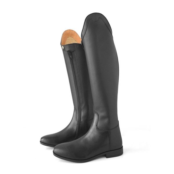LEXHIS 騎馬長筒皮靴 (側邊拉鍊設計/黑色/38/41/42) 