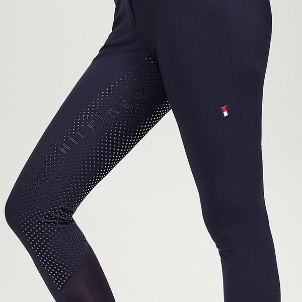 TOMMY HILFIGER 女用馬褲 (止滑全皮/深藍色/白色) 