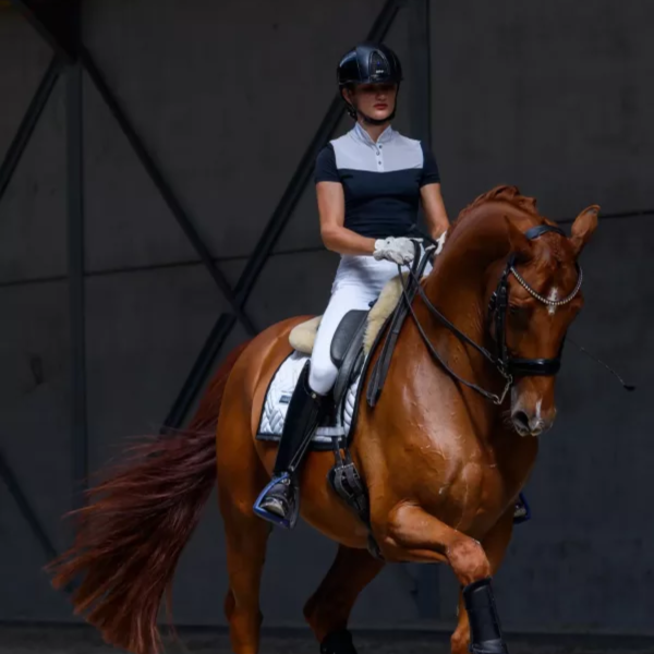 EQUESTRIAN STOCKHOLM 女用比賽衫 (短袖/S) 