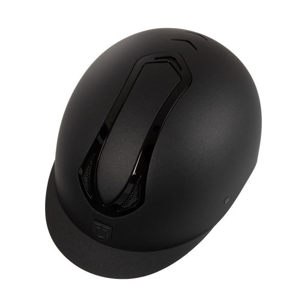 EQUESTRO 透氣騎士帽 (霧黑盔/亮黑框/M/L/XL) 