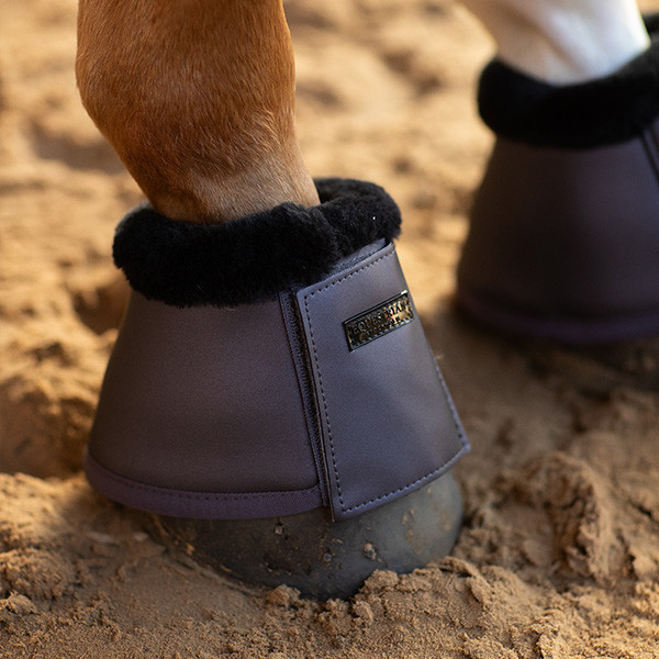 EQUESTRIAN STOCKHOLM 護蹄 (灰紫色/仿羊毛墊圈/XL) 