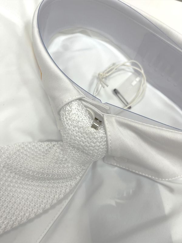 SAMSHIELD 比賽用白色領帶 (針織) 