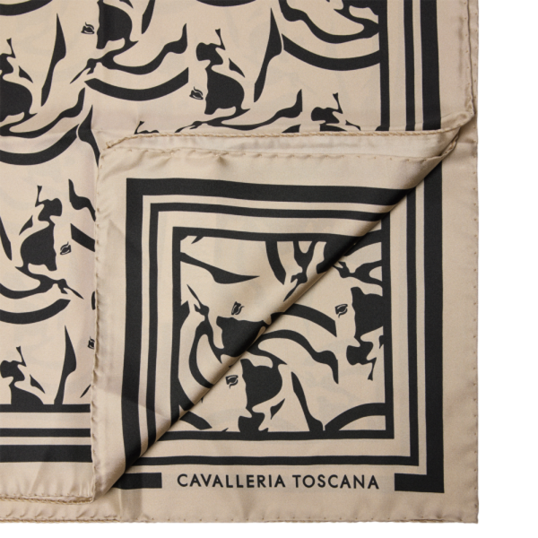 CAVALLERIA TOSCANA 印花真絲方巾 (2款可選) 