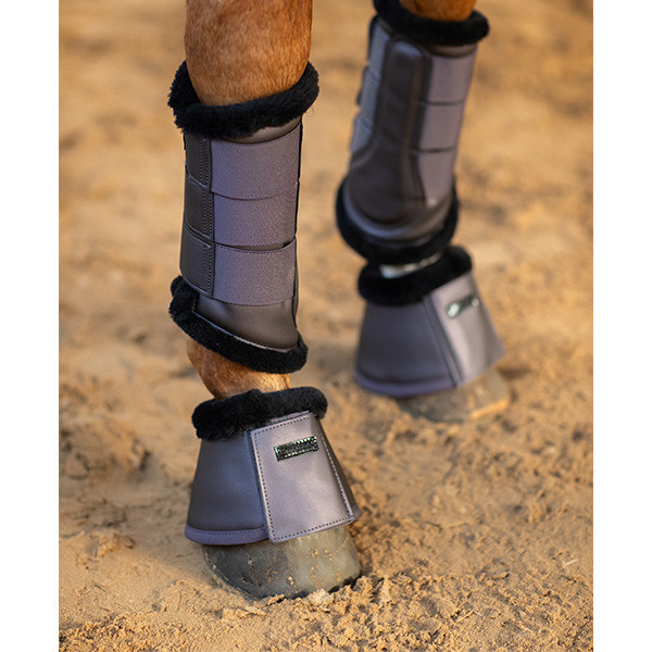 EQUESTRIAN STOCKHOLM 護蹄 (灰紫色/仿羊毛墊圈/XL) 