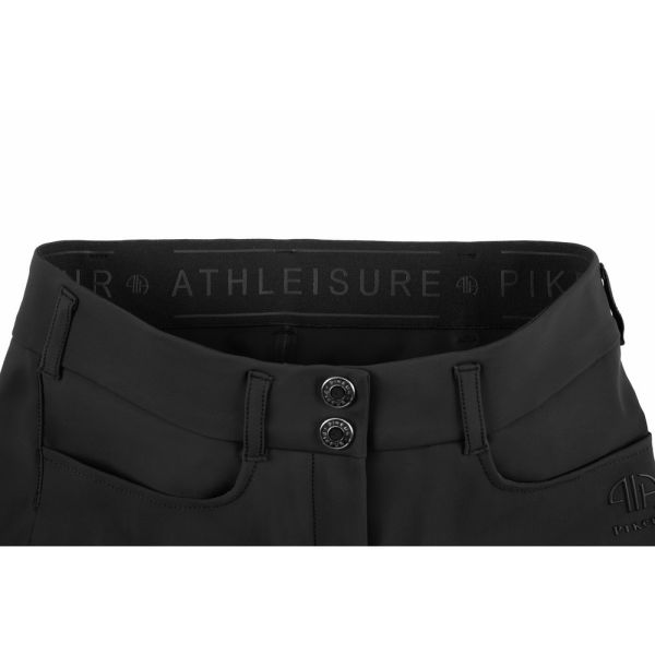 PIKEUR 女用馬褲 (止滑全皮/黑色/水鑽裝飾) 