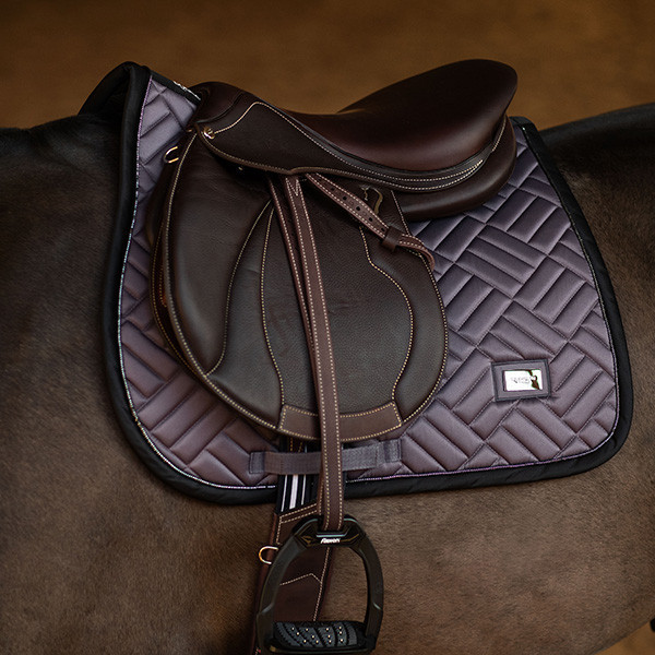 EQUESTRIAN STOCKHOLM 障礙汗墊 (灰紫色/藍綠色/FULL) 
