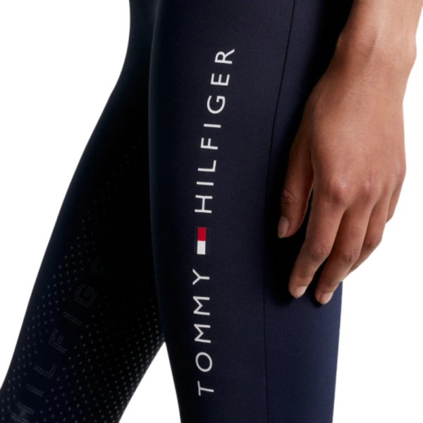 TOMMY HILFIGER 女用馬褲 (彈力腰/止滑全皮/厚款/深藍色) 