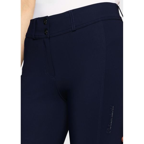 SAMSHIELD 女用馬褲 (止滑全皮/高腰/鑽飾/2色可選) 