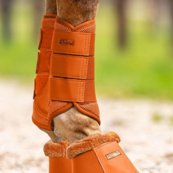 EQUESTRIAN STOCKHOLM 護具 (透氣款/栗橘色/FULL) 