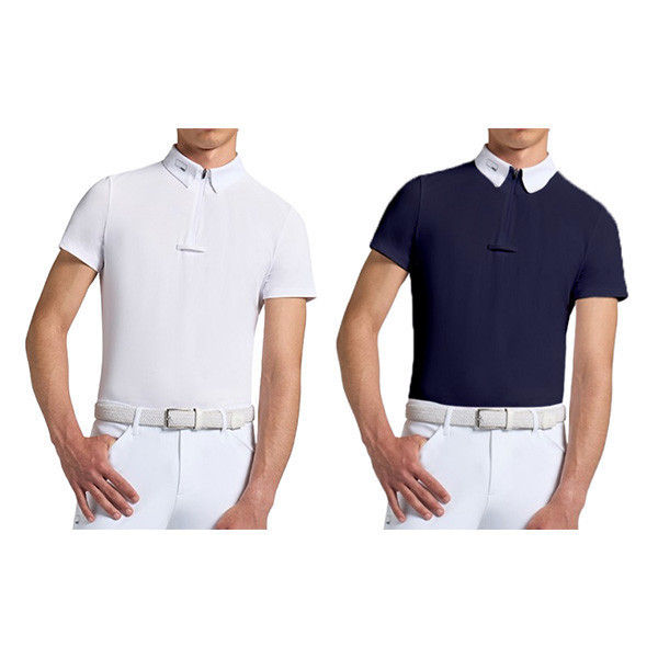 RG 男用比賽衫(白色/深藍色/短袖) 