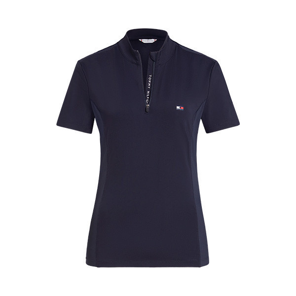 TOMMY HILFIGER 女用短袖訓練衫 (深藍色/防曬快乾) 
