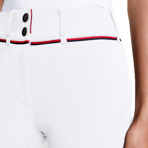 TOMMY HILFIGER 女用馬褲 (止滑全皮/白色) 