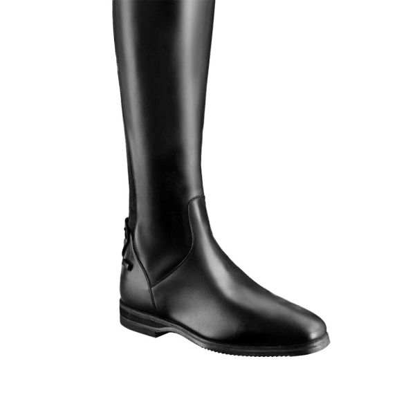 TUCCI 騎馬長筒皮靴 (LEONARDO/後拉鍊設計/黑色/37/41) 