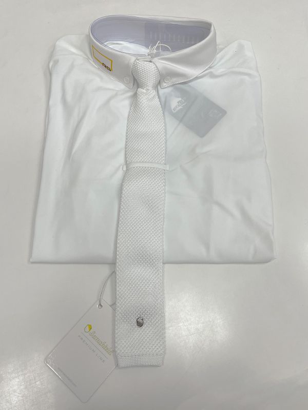 SAMSHIELD 比賽用白色領帶 