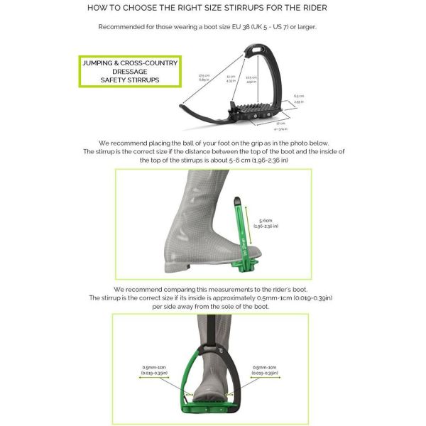 TECH STIRRUPS 馬術減震傾斜安全腳鐙 (3色可選) 
