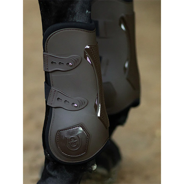 EQUESTRIAN STOCKHOLM 障礙護具 (前後腿/FULL/深棕色) 