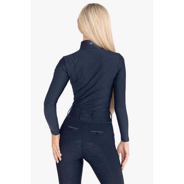 HORSEGLOSS 女用訓練衫 (長袖/鑽飾) 