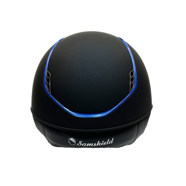 SAMSHIELD 2.0 訂製款騎士帽 (霧黑盔/銀藍框/L) 不含帽襯，需另外加購 