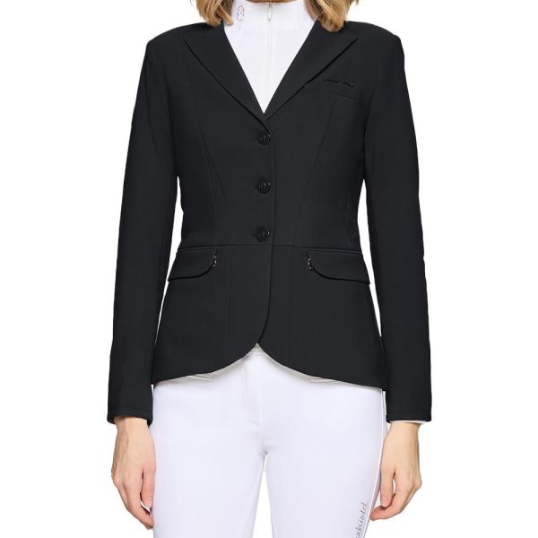 SAMSHIELD 女用比賽西裝外套 (34/施華洛世奇鑽飾/黑色) 