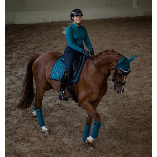 EQUESTRIAN STOCKHOLM 馬用繃帶 (極光藍/棕紫色) 
