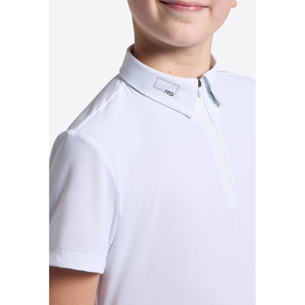 RG 男童用比賽衫 (白色/短袖/10/12/14) 
