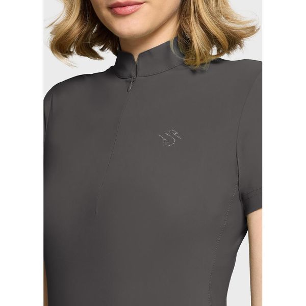 SAMSHIELD 女用訓練衫 (短袖/樹葉紋透氣孔/兩色可選) 