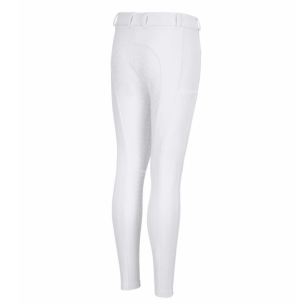 PIKEUR 童用馬褲 (止滑全皮/白色/側手機袋) 