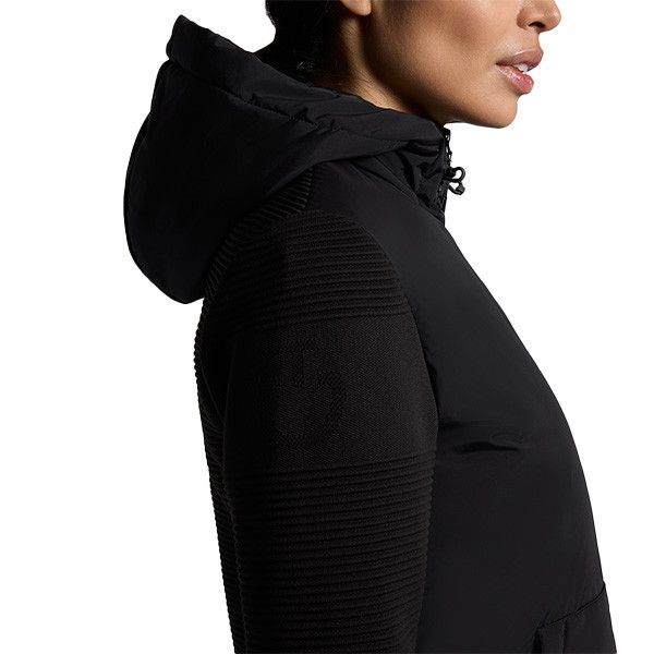 CAVALLERIA TOSCANA 女用連帽夾克 (黑色/保暖) 