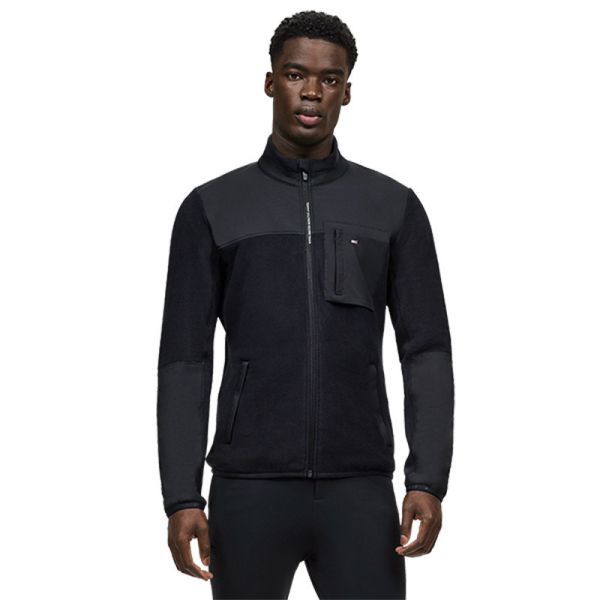 TOMMY HILFIGER 男用保暖刷毛夾克 (深藍色/口袋設計/M) 