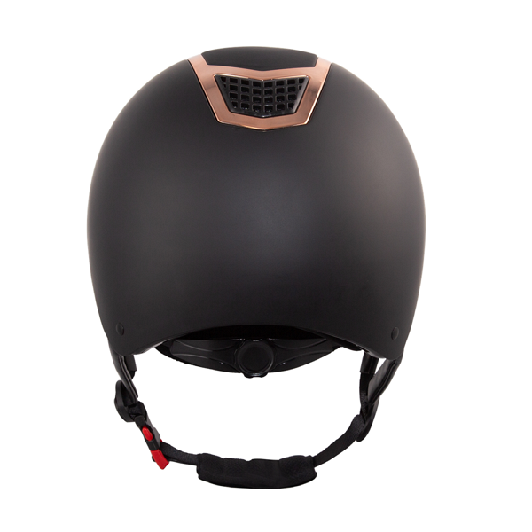 透氣騎士帽 (可調式/霧黑盔/玫瑰金框) 