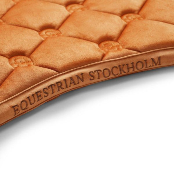 EQUESTRIAN STOCKHOLM 障礙汗墊 (絨布面料/栗橘色/FULL) 