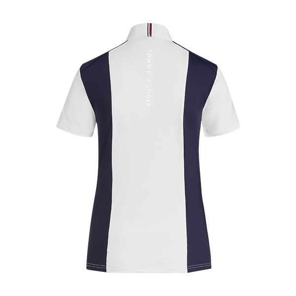 TOMMY HILFIGER 女用比賽衫 (短袖/藍白色/防曬快乾) 