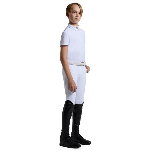 RG 男童用比賽衫 (白色/短袖/10/12/14) 