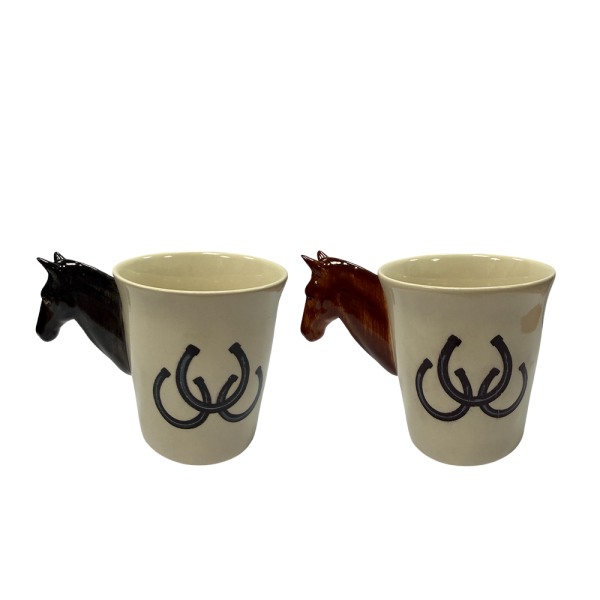 馬克杯 (馬頭杯柄/2色可選) 