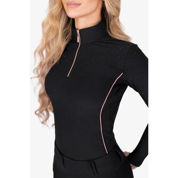 HORSEGLOSS 女用訓練衫 (長袖/鑽飾) 