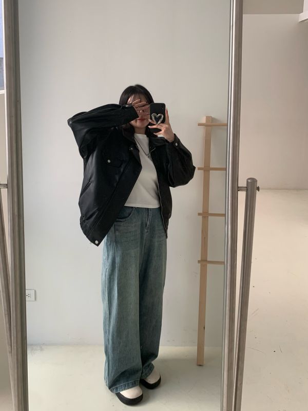 ST08 專治腿粗牛仔寬褲 