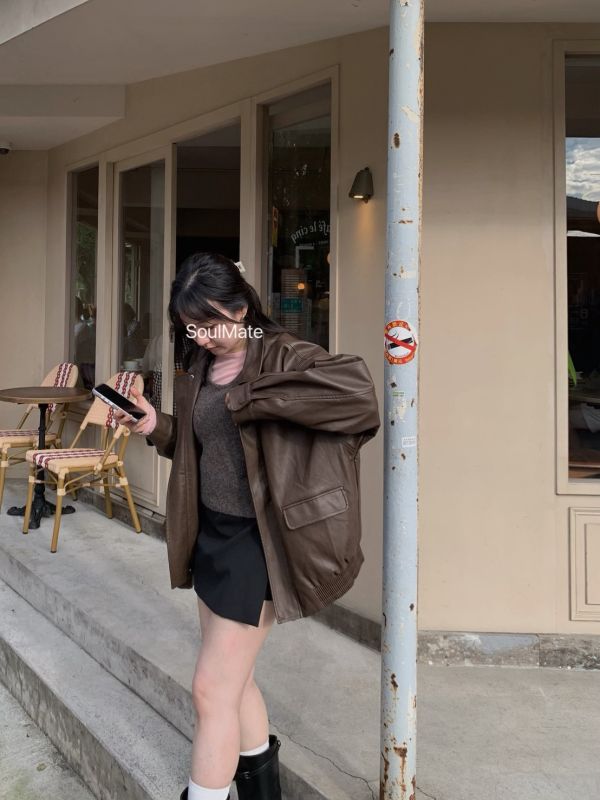 O06 (BROWN)推!!!!!!機車皮外2.0 