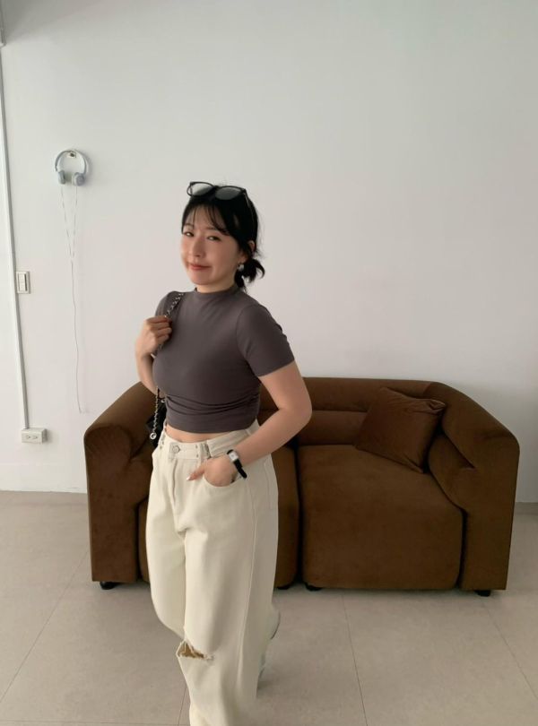 AP03 立領側抓皺上衣(4colors) 