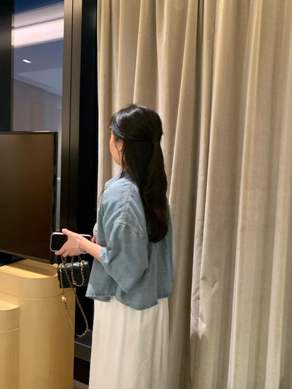 26M087 小可愛牛仔短袖小外套 