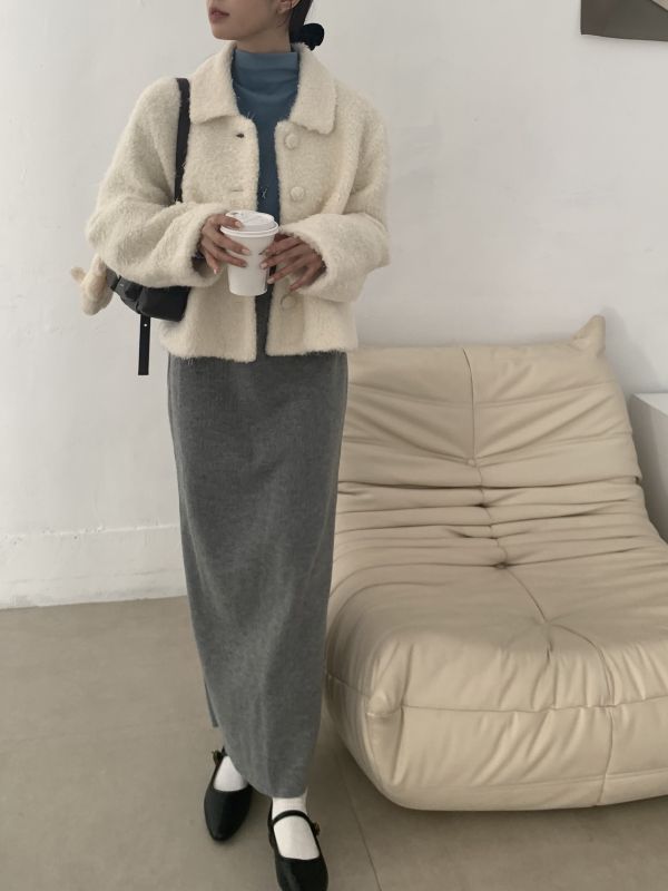 D15 (現貨)厚實針織包臀裙(2colors) 