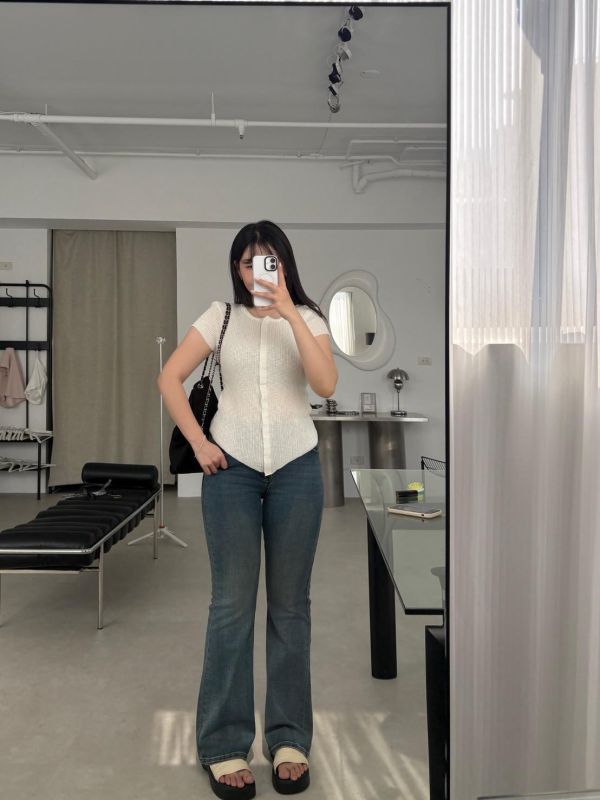 AP08 超~~彈力舒服微喇牛仔褲(S-XL) 