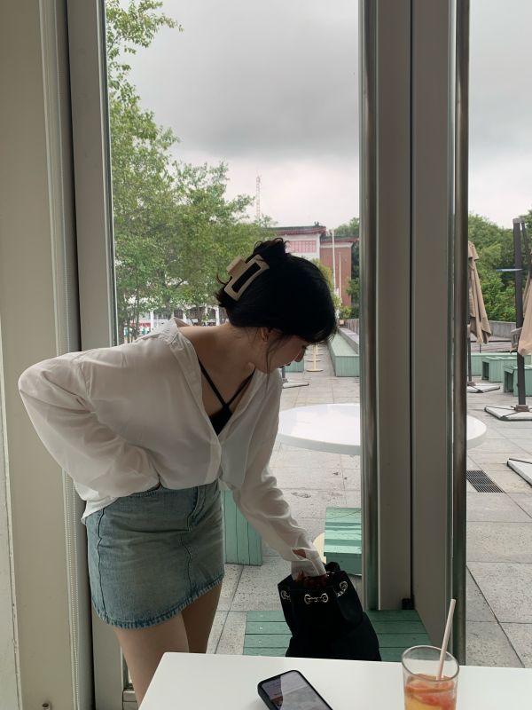 M44 復古刷色牛仔短裙 