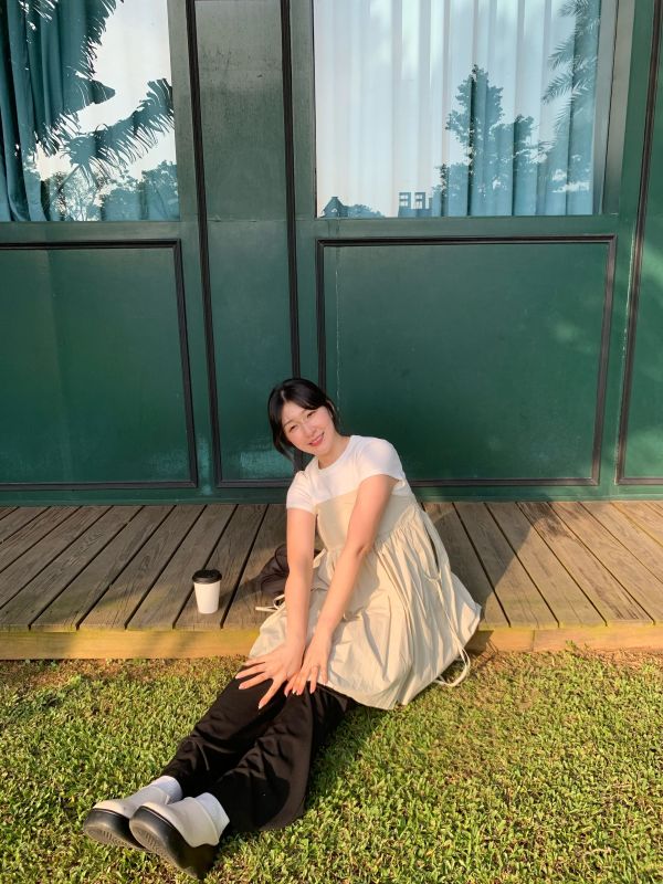 M01 小眾設計細肩绑帶短洋(杏綠) 