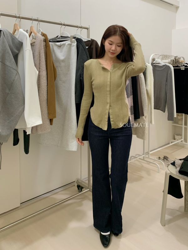 N08 闆娘大推!!!中腰喇叭原色牛仔褲(S-XL) 