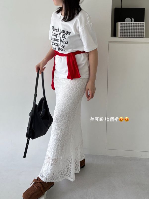 MA02 Pureline蕾絲魚尾裙(2colors) 