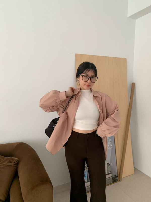 AP03 立領側抓皺上衣(4colors) 