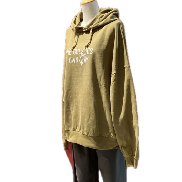 大笑臉寬版連帽衣-F 