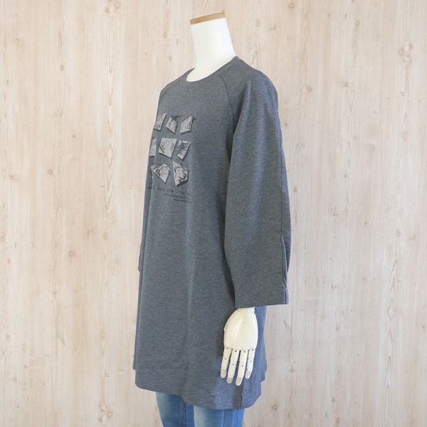 8分袖口袋長衫-M 