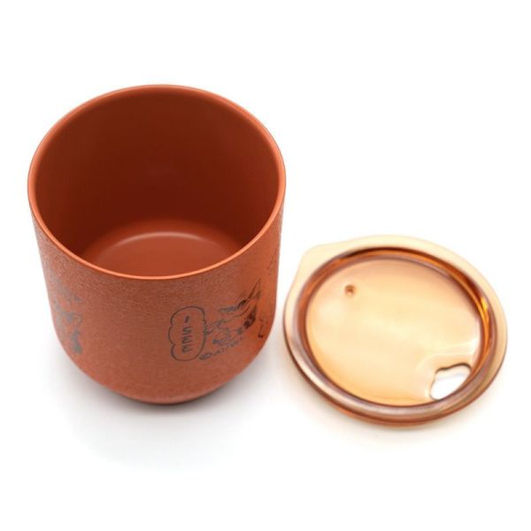 仿陶保溫茶杯-深棕 