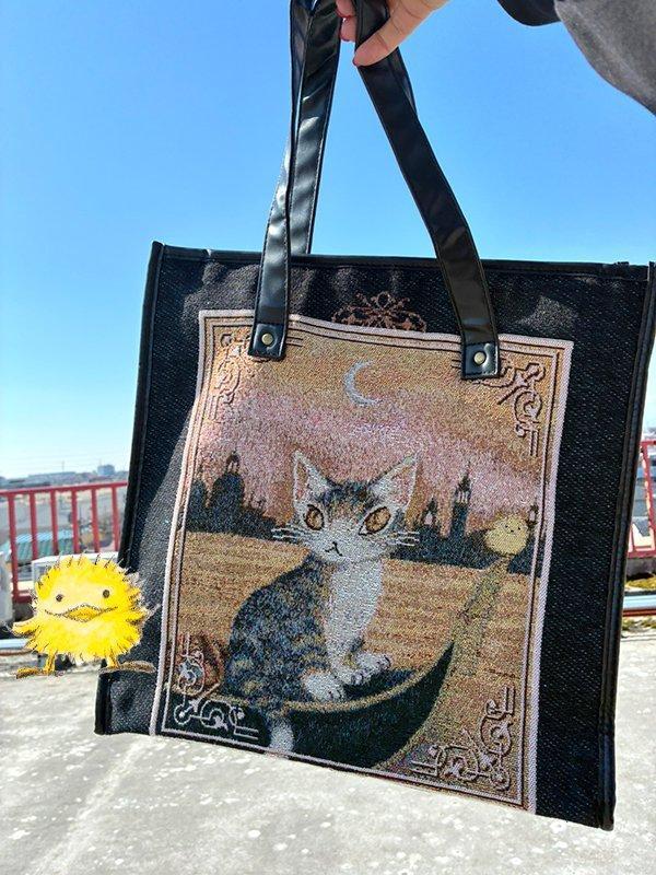 緹花織多特包-夕陽小舟 